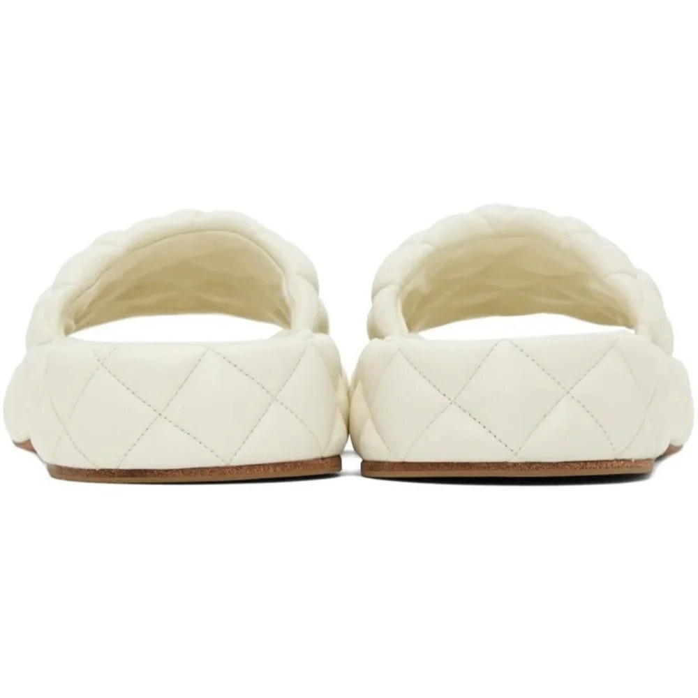 Bottega Veneta Stretch Padded Sandals in White 40 10 With Box Womens Puffy Slide - Picture 3 of 16